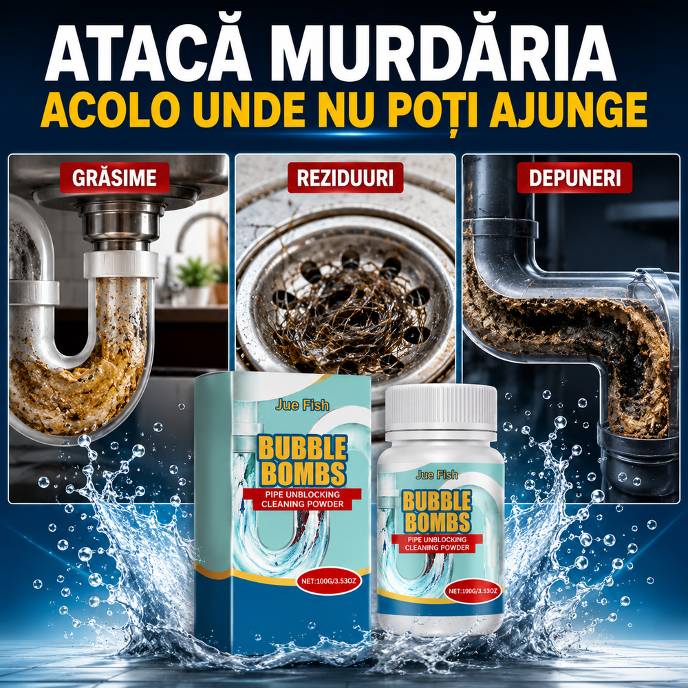 Spumă Activă pentru Desfundarea Țevilor